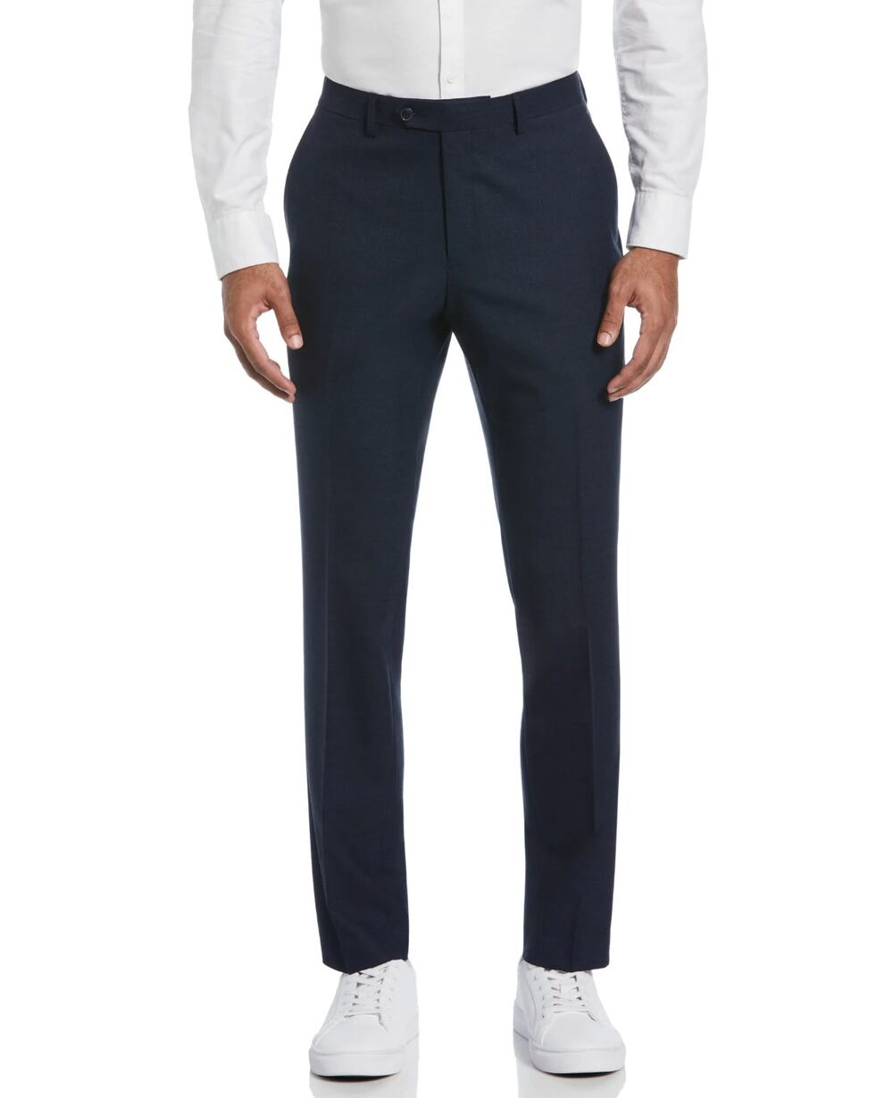 PENGUIN Men's Osman Flat Front Dress Pants 38X31 Navy Blue Wool Blend NWOT